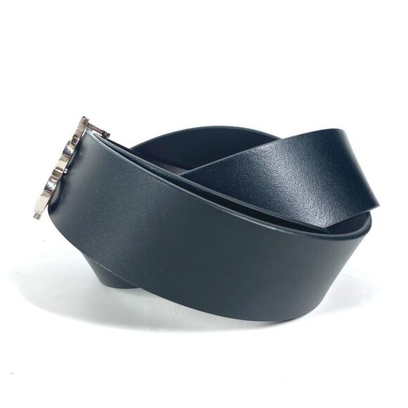 BURBERRY TB logo belt Leather Black/SilverHardware main image 8